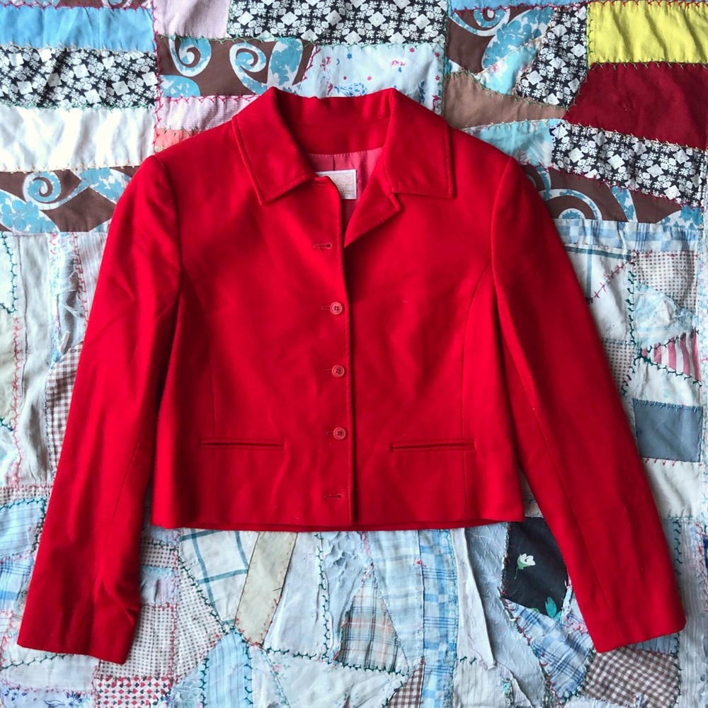 Vintage Pendleton Cropped Wool Blazer